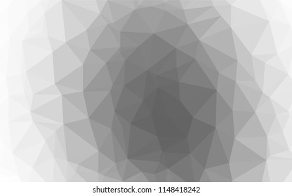 Light Silver, Gray vector polygon abstract background. Colorful illustration in abstract style with gradient. A new texture for your design.