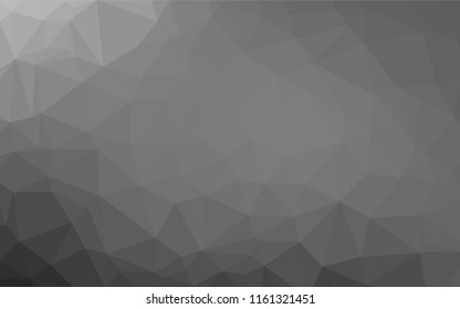 Light Silver, Gray vector polygon abstract layout. Creative geometric illustration in Origami style with gradient. The textured pattern can be used for background.