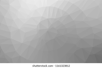 Light Silver, Gray vector polygon abstract background. Colorful illustration in abstract style with gradient. Brand new design for your business.
