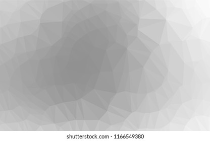 Light Silver, Gray vector polygon abstract background. Shining colored illustration in a Brand new style. The elegant pattern can be used as part of a brand book.