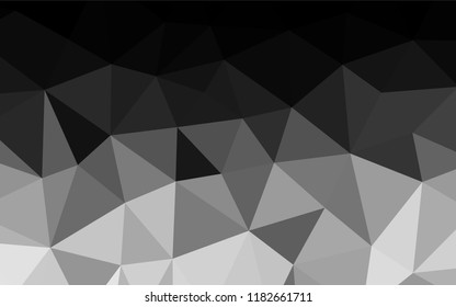 Light Silver, Gray vector polygon abstract backdrop. Colorful abstract illustration with gradient. A completely new template for your business design.