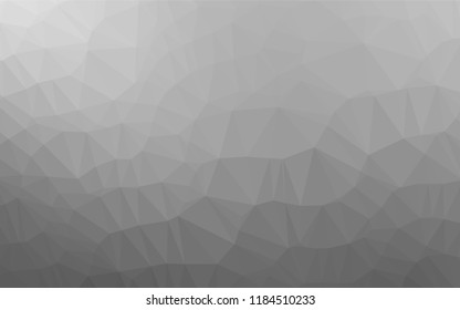 Light Silver, Gray vector polygon abstract layout. Glitter abstract illustration with an elegant design. A completely new template for your business design.