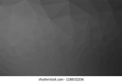 Light Silver, Gray vector polygon abstract layout. Glitter abstract illustration with an elegant design. A new texture for your design.
