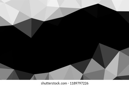 Light Silver, Gray vector polygon abstract layout. An elegant bright illustration with gradient. Brand new design for your business.