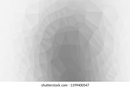 Light Silver, Gray vector polygon abstract background. Shining illustration, which consist of triangles. The textured pattern can be used for background.