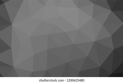 Light Silver, Gray vector polygon abstract layout. Modern geometrical abstract illustration with gradient. Brand new design for your business.
