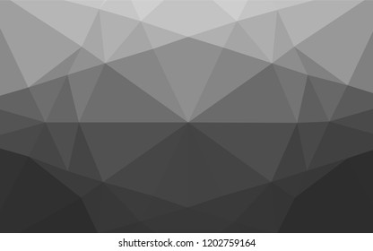 Light Silver, Gray vector polygon abstract backdrop. Colorful illustration in abstract style with gradient. The completely new template can be used for your brand book.