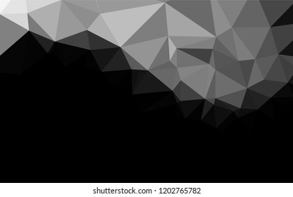 Light Silver, Gray vector polygon abstract layout. Colorful abstract illustration with gradient. The completely new template can be used for your brand book.