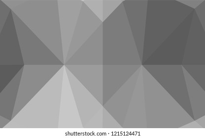 Light Silver, Gray vector polygon abstract background. Glitter abstract illustration with an elegant design. Brand new style for your business design.