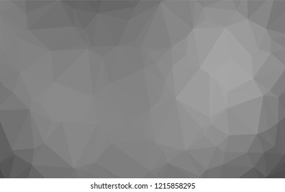 Light Silver, Gray vector polygon abstract background. Creative geometric illustration in Origami style with gradient. The completely new template can be used for your brand book.