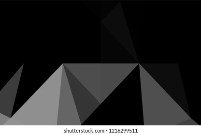 Light Silver, Gray vector polygon abstract layout. Shining colored illustration in a Brand new style. A completely new template for your business design.