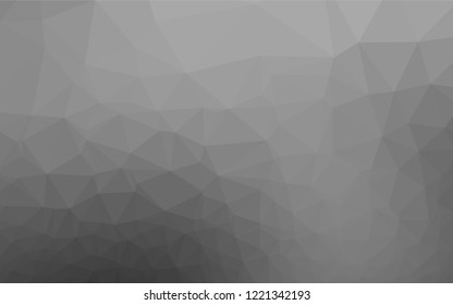 Light Silver, Gray vector polygon abstract layout. A completely new color illustration in a vague style. The textured pattern can be used for background.