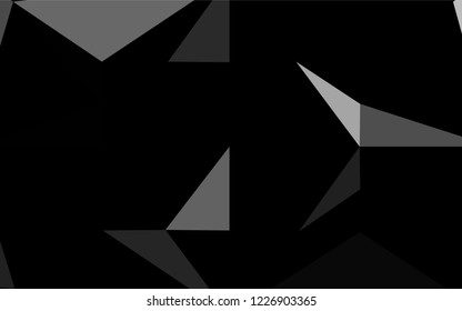 Light Silver, Gray vector polygon abstract background. Triangular geometric sample with gradient.  Brand new style for your business design.