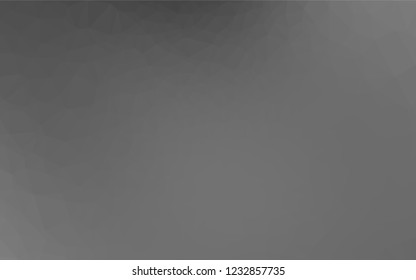 Light Silver, Gray vector polygon abstract background. Triangular geometric sample with gradient.  The template can be used as a background for cell phones.