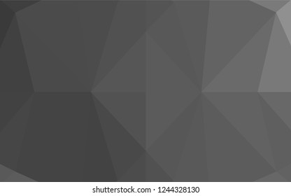 Light Silver, Gray vector polygon abstract backdrop. Colorful illustration in abstract style with gradient. Brand new style for your business design.