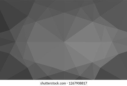 Light Silver, Gray vector polygon abstract layout. Brand new colored illustration in blurry style with gradient. Brand new style for your business design.