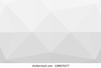 Light Silver, Gray vector polygon abstract backdrop. Shining illustration, which consist of triangles. A completely new template for your business design.