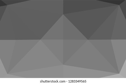 Light Silver, Gray vector polygon abstract backdrop. Geometric illustration in Origami style with gradient.  The completely new template can be used for your brand book.