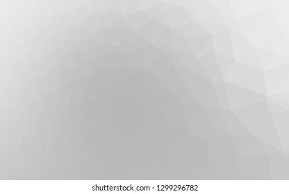 Light Silver, Gray vector polygon abstract backdrop. Geometric illustration in Origami style with gradient. Elegant pattern for a brand book.