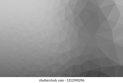 Light Silver, Gray vector polygon abstract background. A vague abstract illustration with gradient. Brand new design for your business.