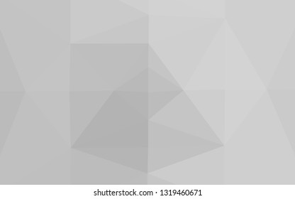 Light Silver, Gray vector polygon abstract backdrop. Colorful abstract illustration with gradient. Triangular pattern for your business design.