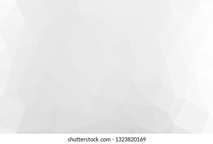 Light Silver, Gray vector polygon abstract backdrop. Shining colored illustration in a Brand new style. Template for a cell phone background.
