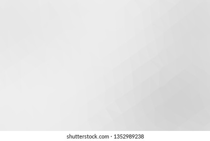 Light Silver, Gray vector polygon abstract layout. An elegant bright illustration with gradient. Template for a cell phone background.
