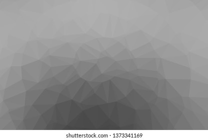 Light Silver, Gray vector polygon abstract background. Shining colored illustration in a Brand new style. The best triangular design for your business.