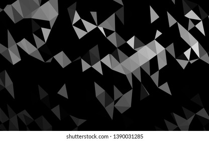 Light Silver, Gray vector polygon abstract layout. Colorful abstract illustration with gradient. Template for a cell phone background.