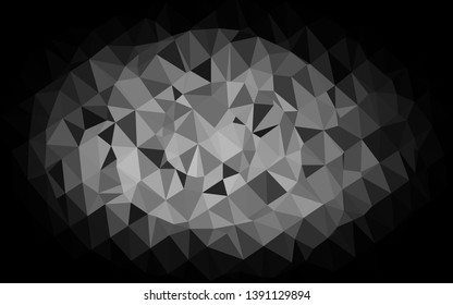 Light Silver, Gray vector polygon abstract background. Modern geometrical abstract illustration with gradient. The best triangular design for your business.
