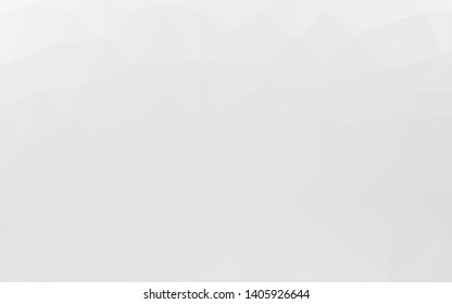 Light Silver, Gray vector polygon abstract background. Shining illustration, which consist of triangles. Brand new design for your business.