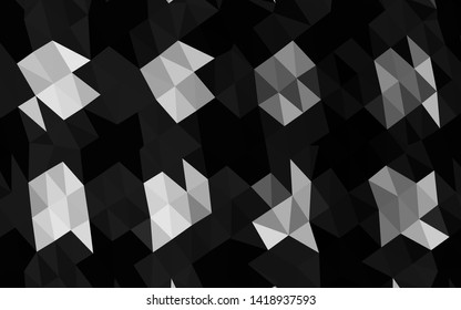 Light Silver, Gray vector polygon abstract layout. An elegant bright illustration with gradient. Completely new design for your business.