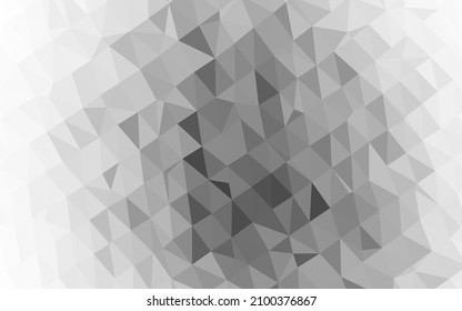 Light Silver, Gray vector polygon abstract layout. Colorful illustration in abstract style with gradient. New texture for your design.