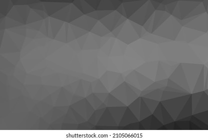 Light Silver, Gray vector polygon abstract layout. Creative illustration in halftone style with gradient. New texture for your design.