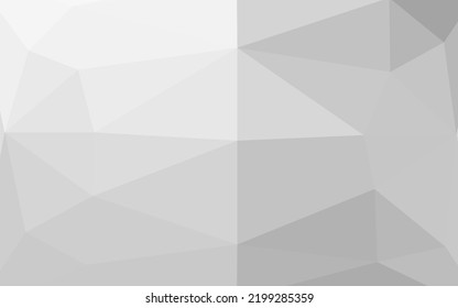 Light Silver, Gray vector polygon abstract backdrop. An elegant bright illustration with gradient. Template for a cell phone background.