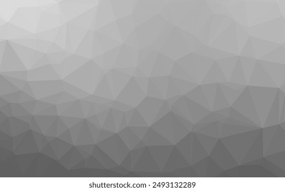 Light Silver, Gray vector polygon abstract background. An elegant bright illustration with gradient. Brand new design for your business.