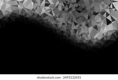 Light Silver, Gray vector polygon abstract background. Brand new colorful illustration in with gradient. Elegant pattern for a brand book.