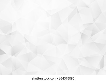 Light Silver, Gray vector polygon abstract template. Triangular geometric sample with gradient.  A completely new template for your business design.