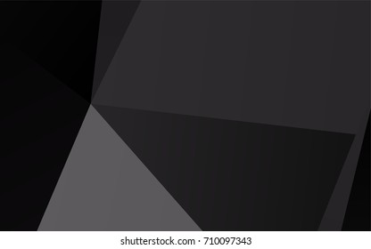 Light Silver, Gray vector polygon abstract template. Brand-new colored illustration in blurry style with gradient. The completely new template can be used for your brand book.