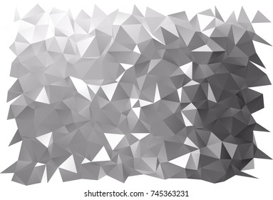 Light Silver, Gray vector polygon abstract template. A completely new color illustration in a vague style. A completely new template for your business design.
