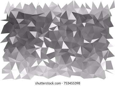 Light Silver, Gray vector polygon abstract pattern. Shining colored illustration in a brand-new style. The completely new template can be used for your brand book.