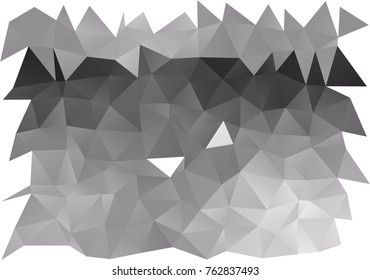 Light Silver, Gray vector polygon abstract background. Colorful illustration in abstract style with gradient. The elegant pattern can be used as part of a brand book.
