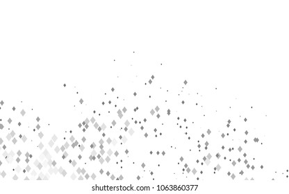 Light Silver, Gray vector polygonal illustration, which consist of rectangles. Rectangular pattern for your business design. Geometric background in Origami style with gradient. 