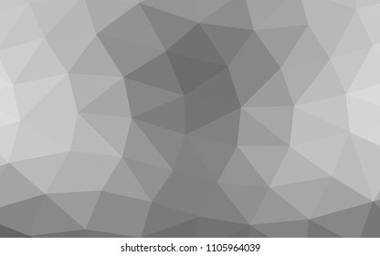 Light Silver, Gray vector polygonal polygonal. A sample with polygonal shapes. A completely new design for your business.