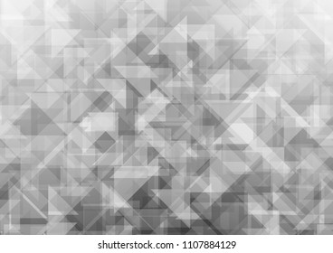 Light Silver, Gray vector polygonal polygonal. A sample with polygonal shapes. The best triangular design for your business.