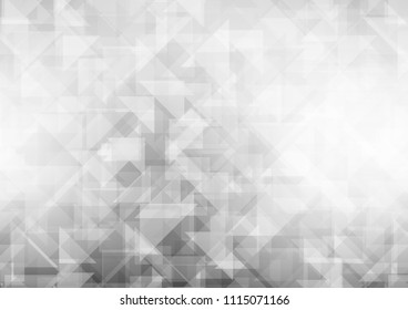 Light Silver, Gray vector polygonal polygonal. Geometric illustration in Origami style with gradient.  A completely new template for your business design.