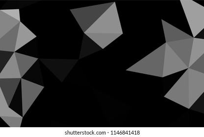 Light Silver, Gray vector polygonal background. Glitter abstract illustration with an elegant design. A completely new template for your business design.
