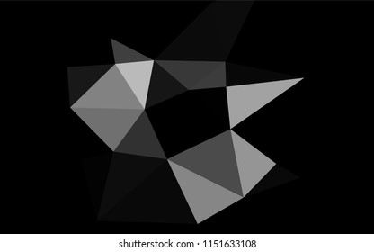 Light Silver, Gray vector polygonal pattern. Colorful abstract illustration with gradient. The elegant pattern can be used as part of a brand book.