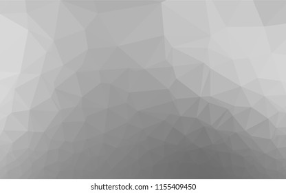 Light Silver, Gray vector polygonal pattern. Glitter abstract illustration with an elegant design. Brand new design for your business.