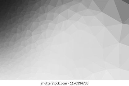 Light Silver, Gray vector polygonal background. A completely new color illustration in a vague style. Brand new style for your business design.